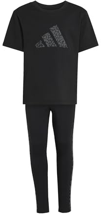 adidas Girl's SEASONALS ANIMAL SET, black/grey six/black, 9-10 Years