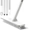 Floor Scrubbing Brush, 2 in 1 Floor Cleaning Brush with Squeegee, Long Handle Stiff Bristle Scrub Brushes for Cleaning Bathroom Tile Patio Deck