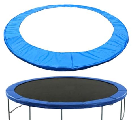 ARSBORUI Trampolin Randabdeckung, Ø 183 244 305 cm Federabdeckung, Randschutz, Extra Dicke Sicherheitsmatte, UV-resistent & reißfestes, Rahmenpolsterung, Trampolin Zubehör (Blau 244cm)