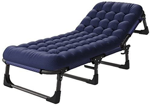 Tragbares faltbares Campingbett, verstellbar, 5 Positionen, zusammenklappbar, Chaiselongue-Sessel, Outdoor, für Camping, Pool, Strand, Terrasse, Rasen, Sonnenbräunung, Büro