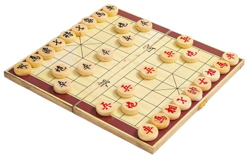 Jeu D'échecs Chinois – Jeu De Société Pliable en Bois À Deux Joueurs, Ensemble De Stratégie De Voyage Portable, Jeux Traditionnels Xiang Qi pour Adolescents, Adultes, Plaisir en | Divertisseme