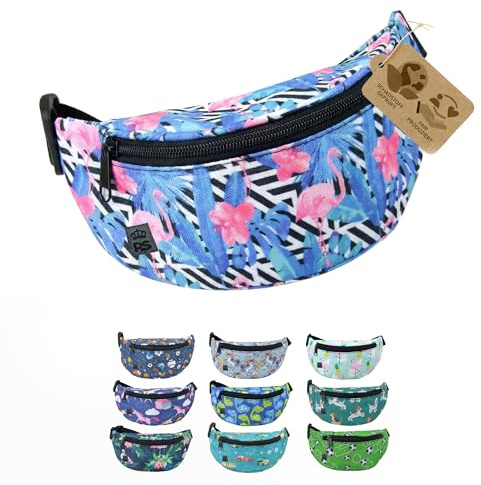 Bauchtasche Hüfttasche Gürteltasche für Kinder 3-7 Jahre - Kindergürteltasche mit verstellbarem Hüftgurt - leicht kompakt, abwaschbares Robustes Material (Modell 7)