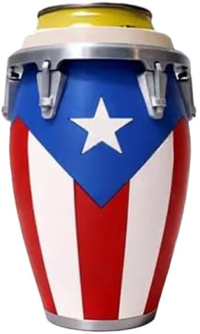 Porta Latas Estilo Tambor Conga | Forma Tambor Aislante 355ml,Contenedor aislante para cerveza | para Mujeres Hombres Adultos Oficina Clubs Reuniones Eventos Temáticos Camping Pícnic