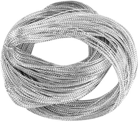 multifunktionale Silber Schnur metallisch Schmuck Schnur Karte Zopf 100 Yard