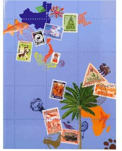 Exacompta 5 x Briefmarkenalbum Globe-Trotter 22,5x30,5cm 16 Seiten