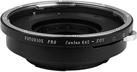 Fotodiox Pro Lens Mount Adapter Compatible with Contax 645 Lenses on Canon EOS EF/EF-S Cameras
