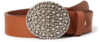 MGM Damen Tanja Gürtel, Braun (Cognac 4) (cm), 95 cm