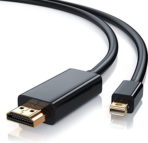 BeckenBower Mini DisplayPort to HDMI Cable 4K 3m Mini DP Display port (Thunderbolt Compatible) to HDMI Cable, for MacBook Air 2010-2017, MacBook Pro 2010-2015,Mac Mini 2010-2014, Surface pro 1 2 3 4