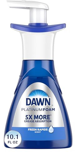 Dawn Ultra Platinum Foam Mousse pour lave-vaisselle Parfum Fresh Rapids 300 ml (l'emballage peut varier)