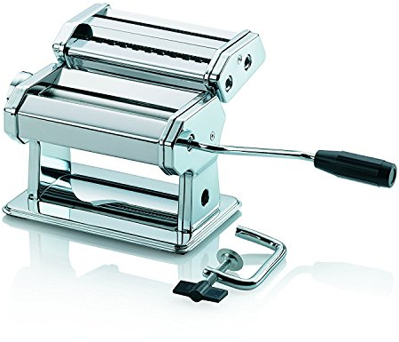 Kela 11720 Antonietta Machine à Pâtes Acier Inoxydable Chrome Argent 20 x 12,5 x 7 cm