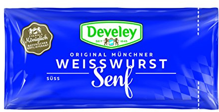 DEVELEY Original Münchner Weisswurst Senf, 200er Pack (200 x 15 ml)