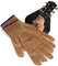 Musiker Praxis Handschuh - 2er Pack Gitarrenhandschuhe für Damen und Herren, Fingerspitzenschutz zum Spielen von Saiteninstrumenten, Handproblemen und mehr, Nylon dünne Handschuhe für Indoor/Outdoor Gigs, Medium, Beige