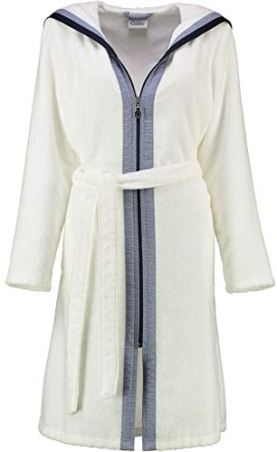 Cawö Damen Kapuzen-Bademantel 6598 | 600 weiss - 46