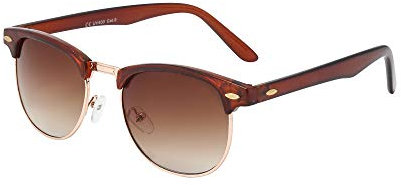 ASVP Shop® Brown Men's Women's Sunglasses Retro Vintage 80's