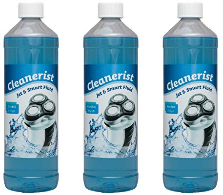 Cleanerist | 3x 1L Scherkopfreiniger Nachfüllflüssigkeit für Philips Quick Clean Kartuschen (z.B. Series 3/5/7/9000) – Ersatz zum Nachfüllen von 30 Reinigungskartuschen (CC13/CC16) für Station