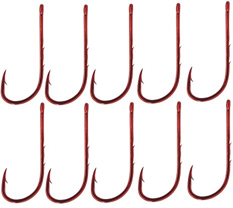 Gamakatsu Haken LS-5213 rot - Wurmhaken, Größe/Packungsinhalt:Gr. 2 - 10 Stück