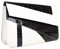 FiveloveTwo Damen Frauen Karriere OL Handtasche Tasche Umhaengetasche Mode-Strasse Clutches Schultertasche Shopper Tragetaschen Geldbörsen Tote Schwarz Weiß