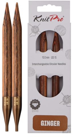 KnitPro Ginger Interchangeable Circular Needles 4 (10cm) | 10.00mm