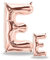 FUNXGO® Buchstaben Folienballons in Rose Gold I 100cm + 40cm I Luftballon Buchstaben Dekoration I Deko zum Geburtstag I Fliegt mit Helium I Happy Birthday, Party, Hochzeit (Rosegold[E])