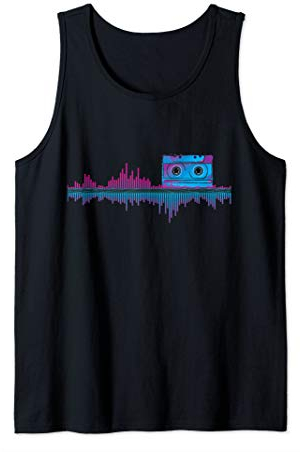 Schallwellenkassette Vaporwave Outrun Ästhetik Tank Top