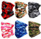 Golopatop Multifunktionstuch Schlauchschal Halsgamasche Eisseide Multifunktionale Schlauchtuch Tube Schal Elastische Halswärmer Atmungsaktive UV-Beständigkeit Bandana für Herren Damen