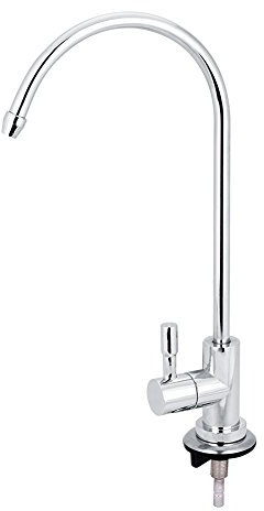 Rubinetto dell'acqua da 1/4 '', rubinetto del lavandino della in lega di zinco Rubinetto del depuratore di acqua potabile Rotazione di 360 ° per l'acqua potabile della barra della o comm