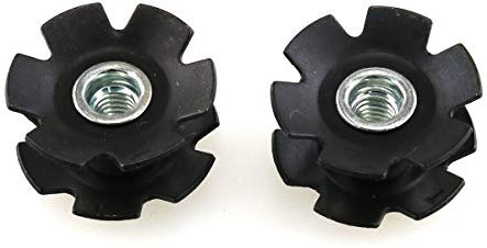 E-outstanding Star Nut 2PCS Bike Cycling Bicycle Metal Headset Star Nut Accessories for Forks 1-1/8 Inch