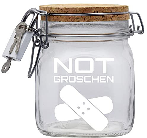 Spardose Notgroschen Geld Geschenk Idee Transparent M