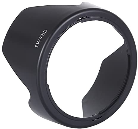 MENGHONGLLI EW-78D Lens Hood Shade for Canon EF 28-200mm f/3.5-5.6 USM, EF 28-200mm f/3.5-5.6 is Lens(Black)