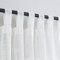 VOILYBIRD Leinen-Vorhänge, halb-transparent, mit Schlaufen, Fensterbehandlung, für Wohnzimmer, 132 x 244 cm (B x L), Off-White