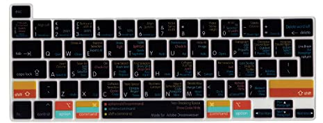 MiNGFi Dreamweaver Tastenkürzel Tastaturschutz, 2019-2023, EU/ISO | Für MacBook Pro 13 M1/M2 A2338 (2020-2023), A2289 (2020), A2251 (2020-2021), Pro 16 A2141 (2019-2021), Silikon