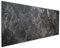 Wallario Küchenrückwand aus Glas 125 x 50 cm, Motiv: Schwarze Marmor-Optik | Spritzschutz abwischbar & pflegeleicht