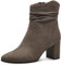 MARCO TOZZI Damen Stiefeletten mit Absatz Spitz mit Reißverschluss, Braun (Pepper), 37 EU