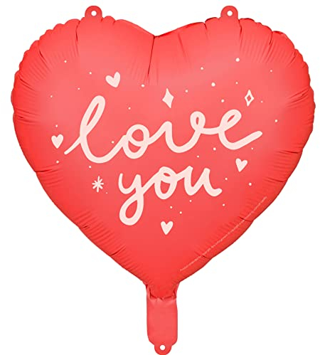 Herzballon Valentine Folienballon Herzenballon Love You Deko Luftballon Valentinstag Hochzeitstag Geburtstag Folienluftballon Herzform