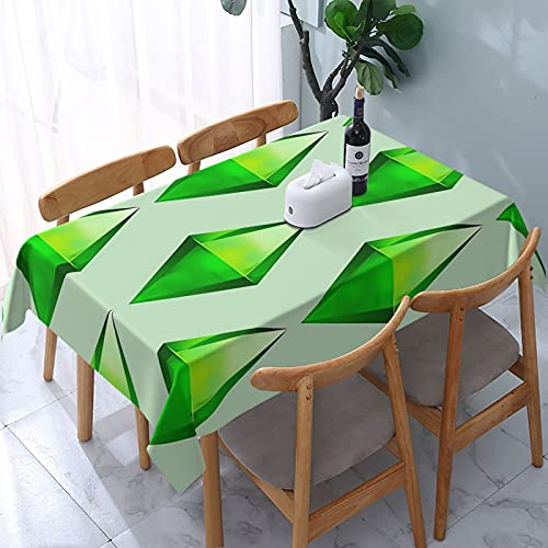 EgoMed Manteles,Mantel Lavable para Cocina, Comedor, Decoración, Fiesta Al Aire Libre, 137X183 CM, Los Sims Plumbob