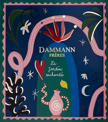 Dammann Frères Calendario dell'Avvento con Tè d'Origine, Tè e Infusioni Aromatizzate, Calendario Le Jardin Enchanté con Assortimento di 24 Bustine di Tè Gourmet per Natale, 48,5g