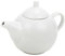 URBNLIVING 1L Ceramic Teapot Mini White Retro Kettle, Classic Country Cottage Style, Vintage-Inspired Design, Perfect for Serving 4 Cups