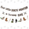 Funmemoir Entenjagd Erster Geburtstag Dekorationen A Little Duck Hunter Is Turning One Banner Ente Jagd Girlande für Jungen Eine Glücksente Stockente 1. Geburtstag Dekorationen