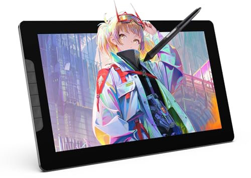 13.3 Inch Drawing Tablet with Screen, Full-Laminated Anti-Glare Graphics Drawing Monitor, 122% sRGB, 8192 Pressure Stylus Pen, Compatible with Windows/Mac Major Design Software