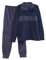 Viterbo Biancheria Pigiama Uomo Invernale in Morbido Micro Pile LMW00096 (Avion Melange/Navy, XL)