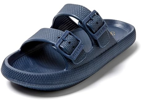 JOMIX Ciabatte da Uomo Ciabatte Estive Traspiranti in Gomma Antiscivolo per Piscine Oceaniche SU9518 (Navy,40)