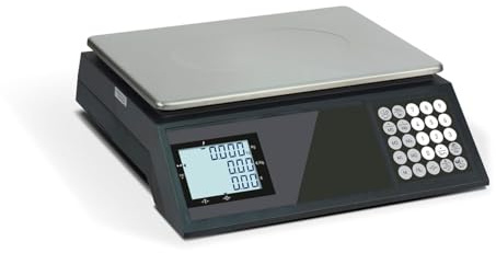 Balance Poids Prix ZFOX - Double Écran LCD - Plateau Inox - Économie d’Énergie - Tare Manuelle