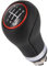 Recambo Schaltknauf 6 Gang passend für Audi A4 B7 B8, 2004-2015, Plug & Play, Auto Schalthebel, schwarz - rot