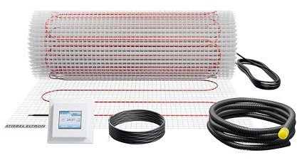 STIEBEL ELTRON elektrische Fußbodenheizung für große Flächen, Komplettset 6 m², 100 W/m², FTM 100/6 Set Plus, 205670
