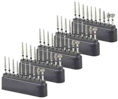Kznifmk 50 Stück 1,6 mm FG Fräsen, schwarz, Zubehör zum Polieren mit hoher Geschwindigkeit zum Schneiden, Schnitzen, Formen, Retuschieren, Gravieren, Finish