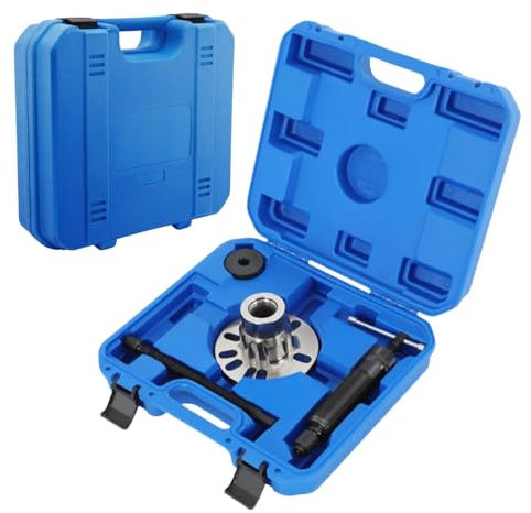 DAOHHFO 10T Hydraulik Radnaben Abzieher Hydraulischer Antriebswellen Ausdrücker für Antriebswellen KFZ Radnaben abziehen - Anwendbarer Bolzen-Umfang: 96-125 mm (Blau)