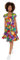 Joe Browns Women's Colour Pop Floral Print Cap Sleeve Knee Length Dress, Multi, 18