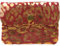 modamoda de P09 Damen Münzgeldbörse Geldbörse Portemonnaie Klein Leder Made in Italy P09, Farbe:Leo Wildleder Rot/Roségold