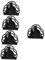 Gadpiparty 5 Piezas Servilletero Para Mesa Centro De Mesa De Comedor Soporte Para Servilletas Independientes Servilletero Moderno Soporte De Mesa Para Pañuelos Planchar Negro