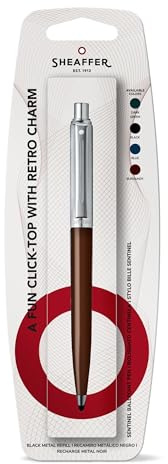 Sentinel Ballpoint Pen Coffee/Chrome Trims
